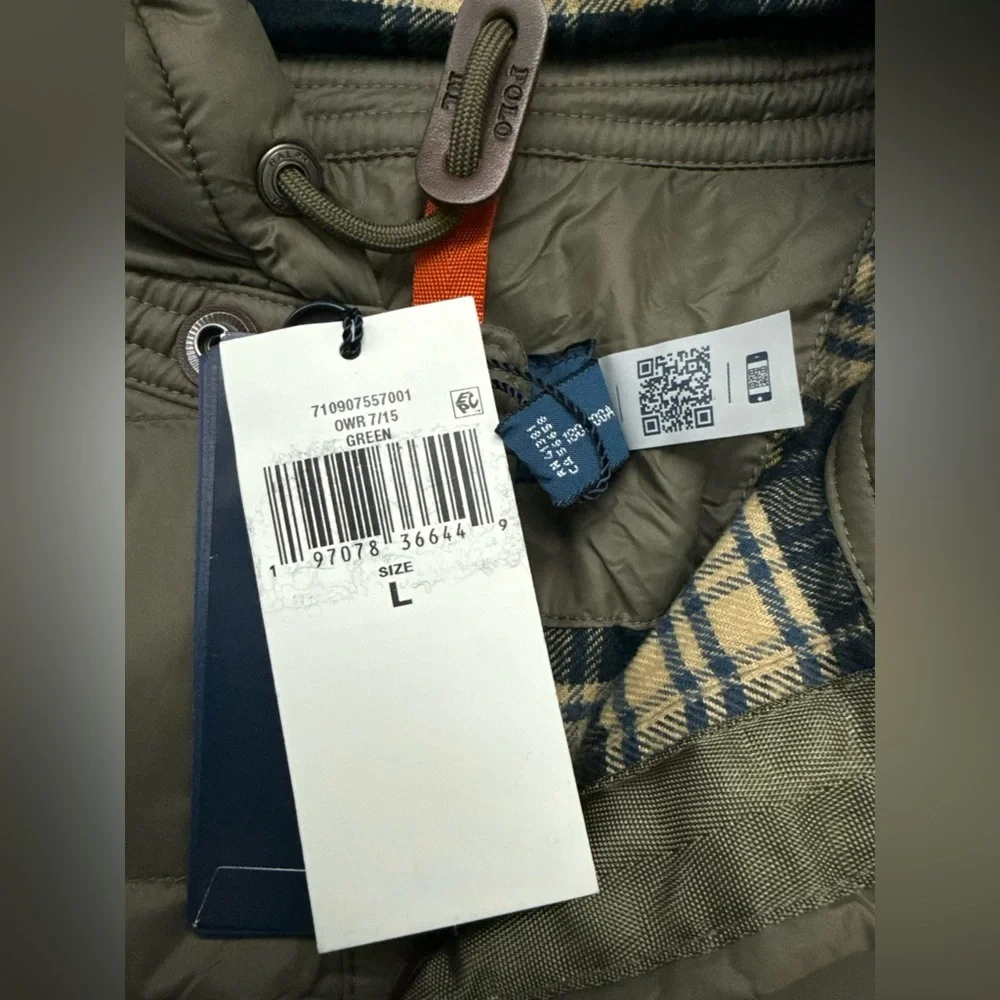 Polo Ralph Lauren Men's Olive Puffer Jacket - Picture 15 of 16